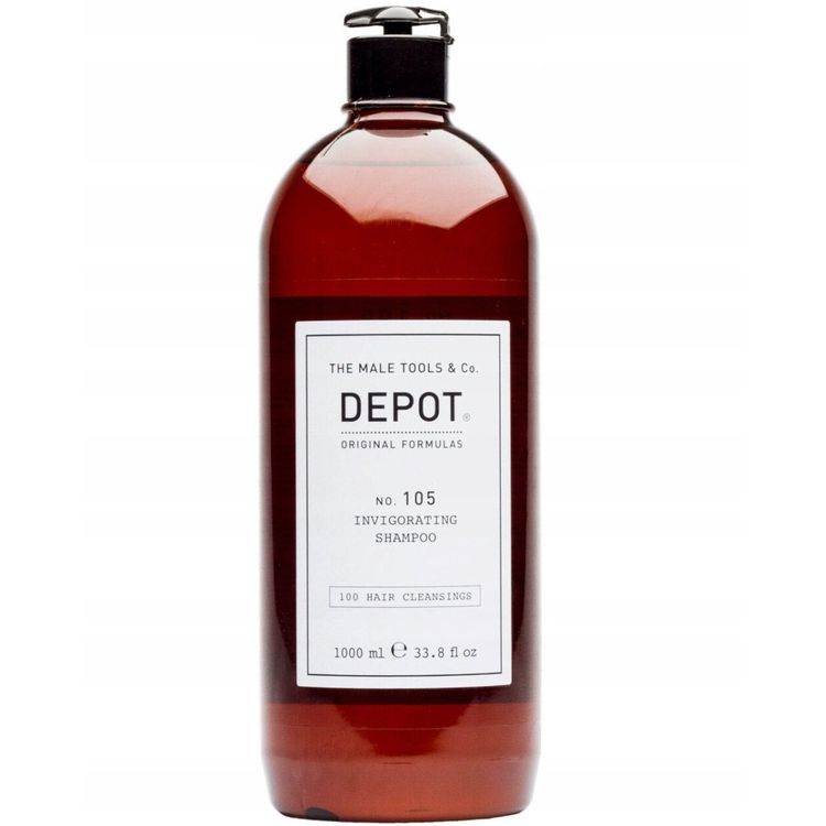 Tootefoto - Depoo, 100 juuste puhastus nr 105, multivitamiinide kompleks, juuste ampoon, juuksevastane kaotus, 1000 ml meestele