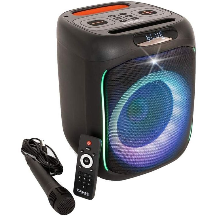 Tootefoto - Ibiza Sound CUBE180 Black Portable Speaker