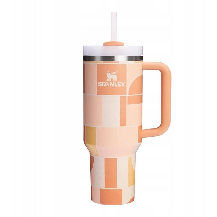 Tootefoto - Stanley Quencher H2.O FlowState termokruus 1,18L Apricot Court Geo