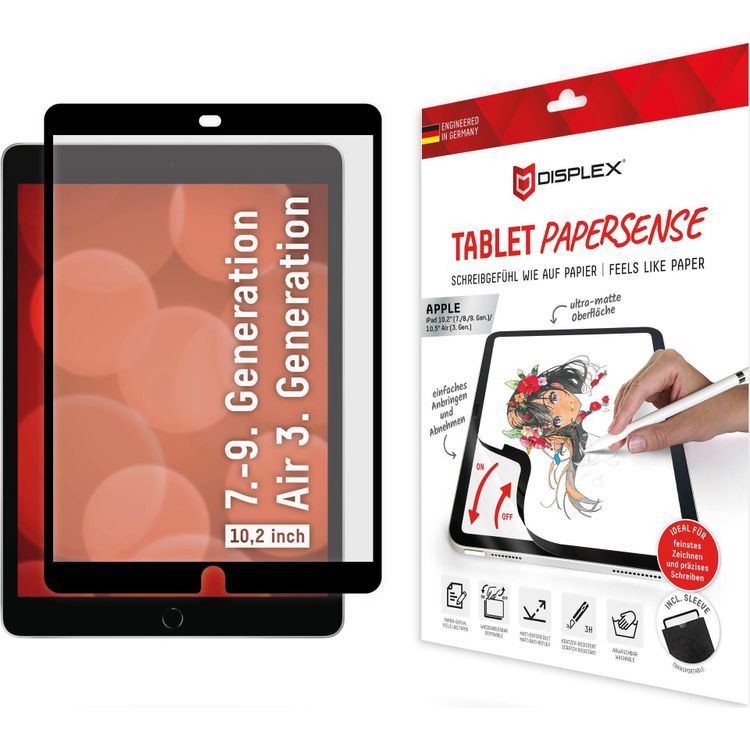 Tootefoto - Displex TABLET PAPERSENSE f r iPad (7./8./9. Gen.)/Air (3. Gen.) - wiederabl sbare Schreibfolie und Zeichenfolie mit Paper Feeling (01886)