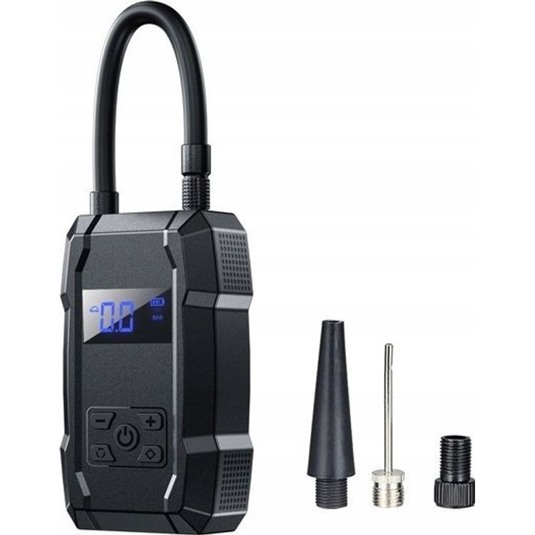 Tootefoto - Wekome WEKOME Pi801 autokompressor - Kaasaskantav elektriauto pump + Power Bank 2000 mAh (must)