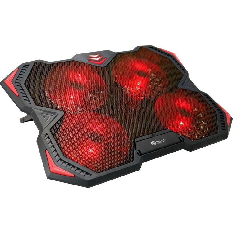 Tootefoto - C-TECH Zefyros jahutusalus s learvutile 43,9 cm (17.3") 900 RPM Must