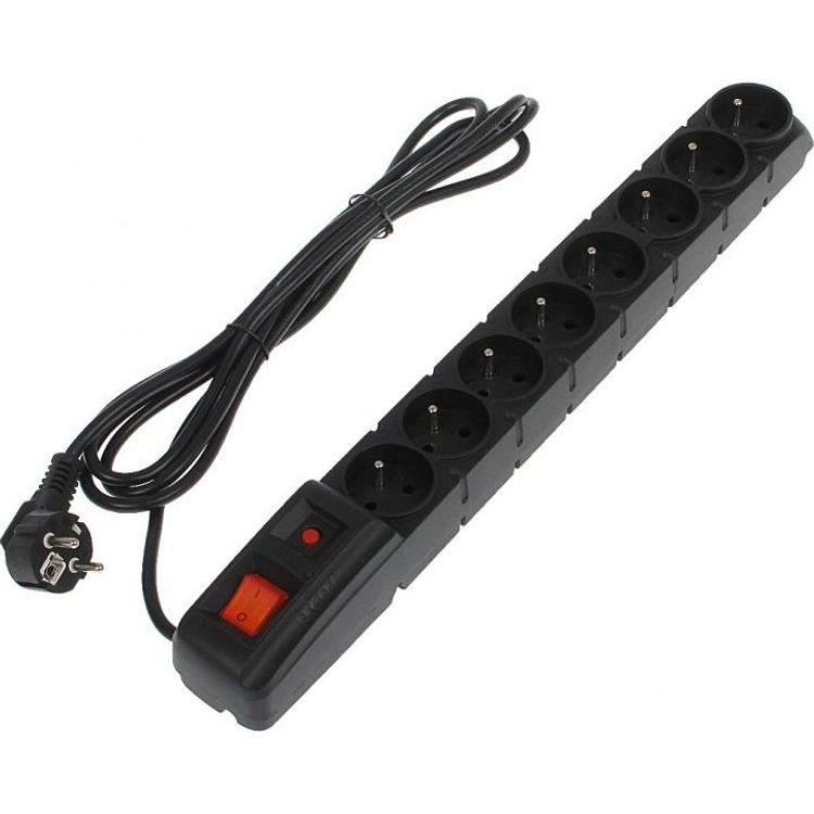 Tootefoto - Power strip Acar S8 PRO surge protector 8 sockets 5m black (ALPACARS8pro05)