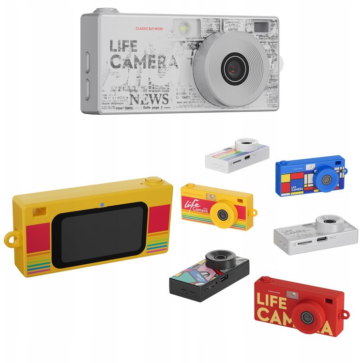 Tootefoto - Digitaalkaamera Xrec Mini kaamera Kaamera Retro Video 2k Ripats v tmehoidja + 32gb kaart / Xrec X9 / hall