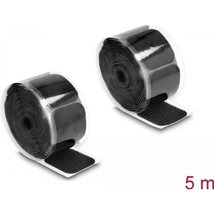 Tootefoto - DeLOCK 19108 konksuga ja aasaga kinnitus Nailon, Pol ester Must 1 tk