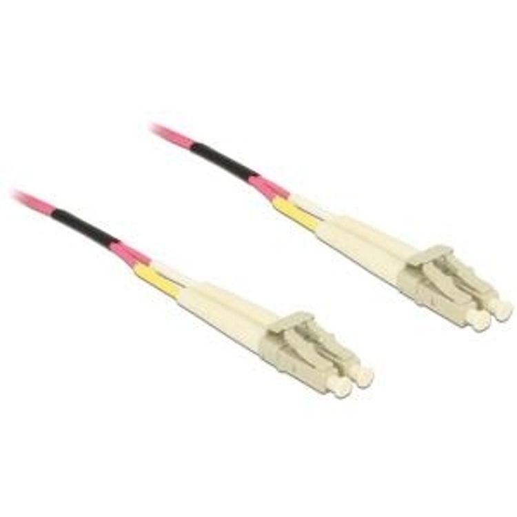 Tootefoto - DeLOCK LC - LC, 3m kiudoptiline kaabel Violetne