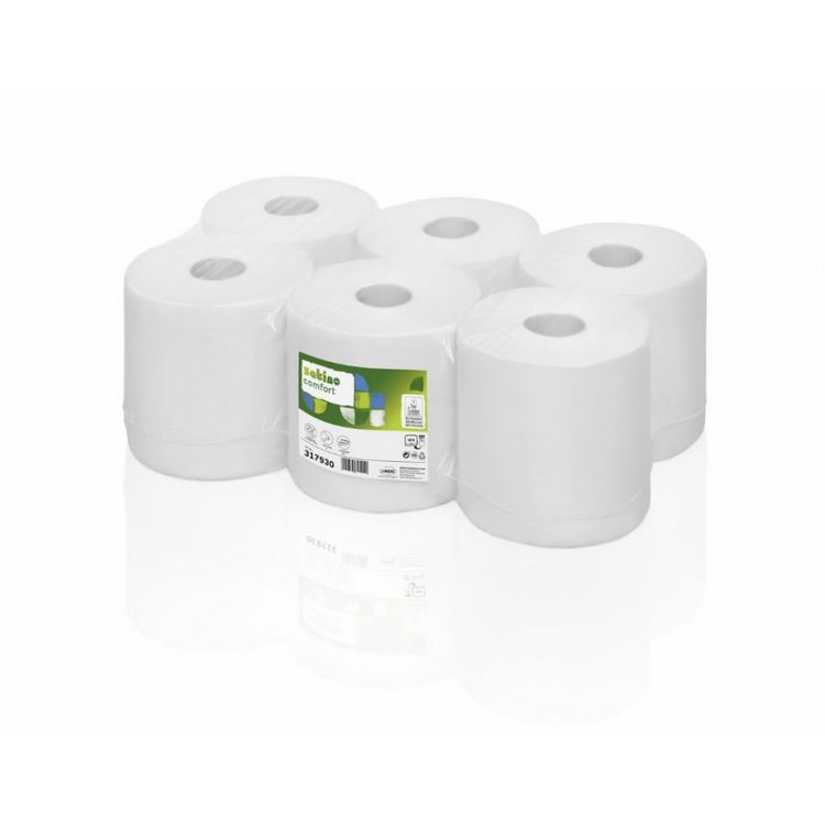 Tootefoto - Rullpaber SuperSoft/1-kiht/6x275m/1375 lehte/Centerfeed CF1, Satino by WEPA