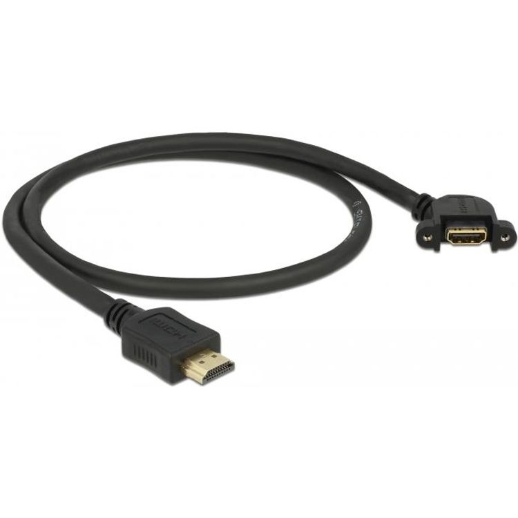 Tootefoto - DeLOCK 85467 HDMI-kaabel 0,5 m HDMI t p A (Standard) Must