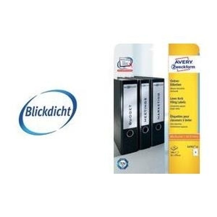 Tootefoto - AVERY Zweckform Ordnerr cken-Etiketten, 59 x 192 mm, wei kurz / breit - 1 St ck (L6061-10)