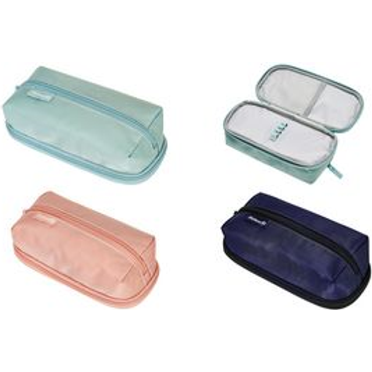 Tootefoto - Pelikan Schlamper-Etui Quattro, dunkelblau aus Twill-Material, mit Stauraum f r bis zu 40 Stiften, - 1 St ck (517003)