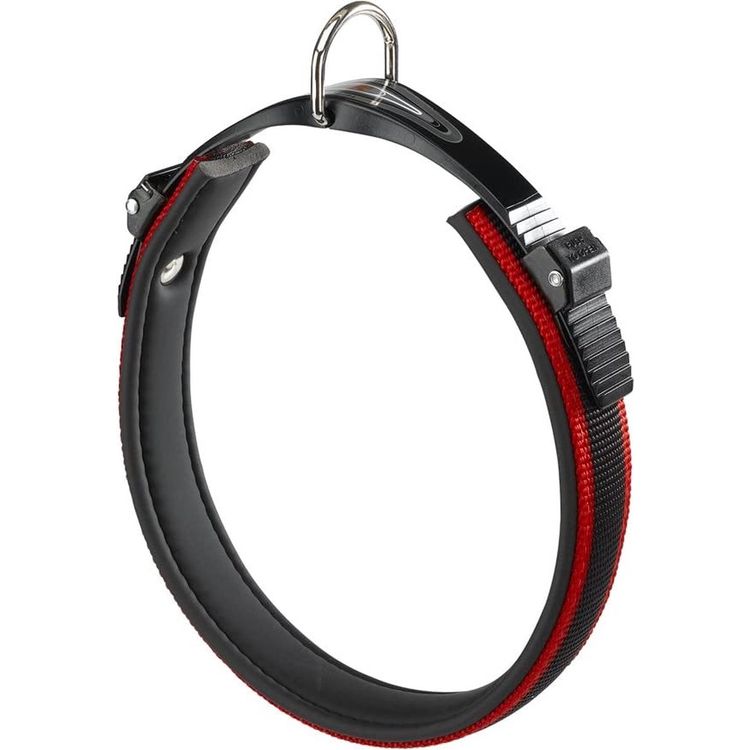 Tootefoto - Ferplast Ergocomfort Must, Punane Standardne kaelarihm