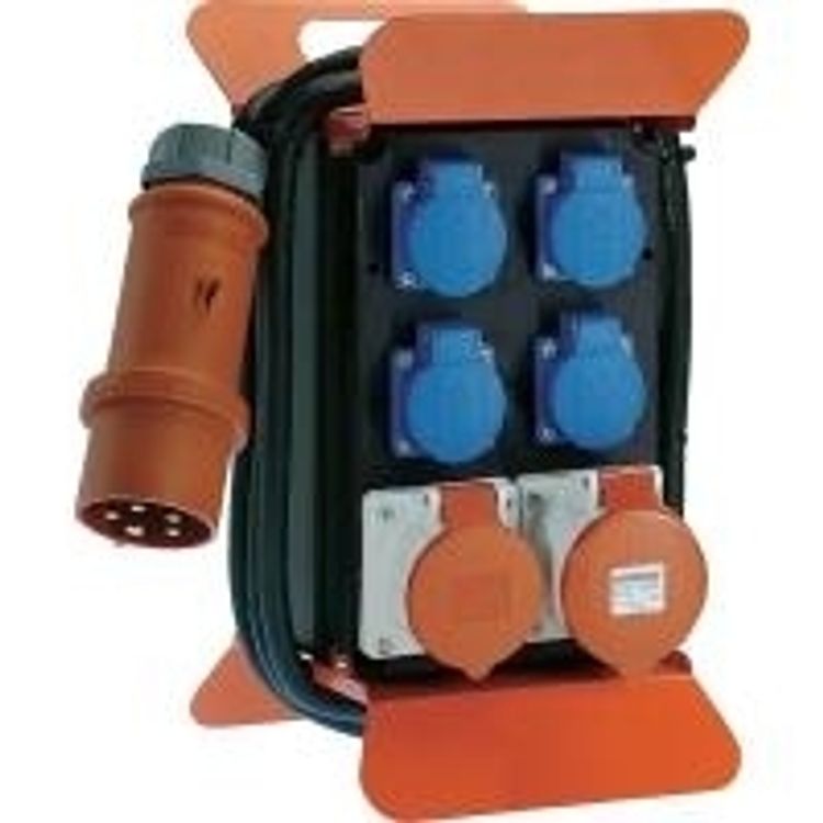 Tootefoto - AS Schwabe 60506 STECKY Stromverteiler 400V II 32 A 1 CEE-Stecker 32 A, 5polig 400 V IP44 (60506)