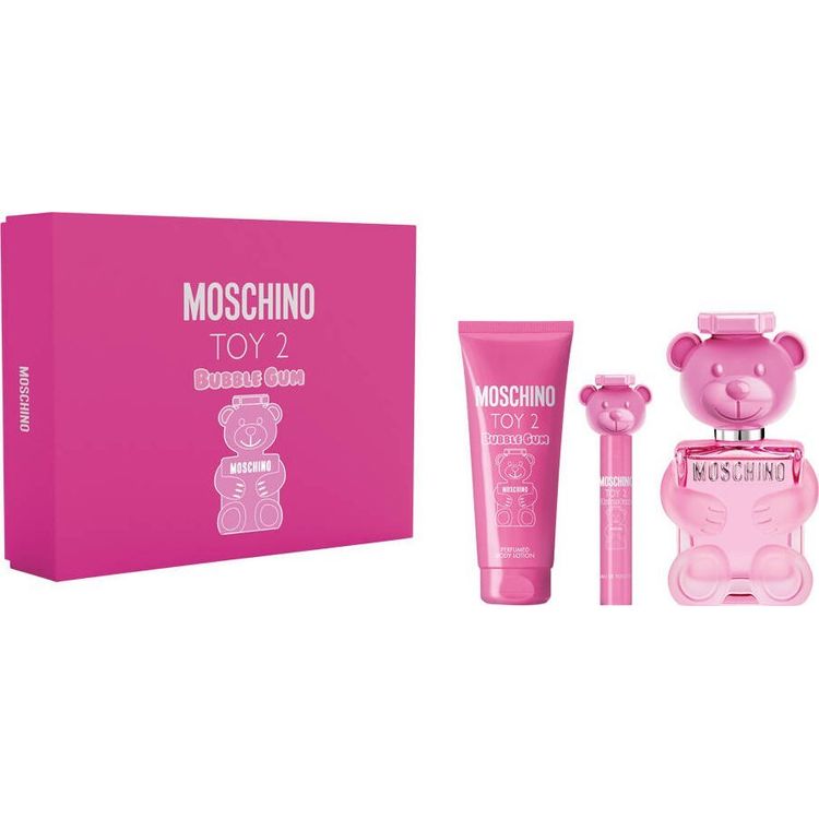 Tootefoto - SET MOSCHINO Toy 2 Bubble Gum EDT spray 100ml + BODY LOTION 100ml + EDT spray 10ml
