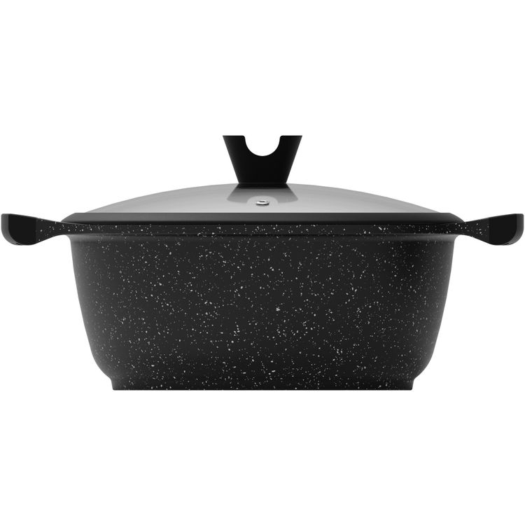 Tootefoto - Doniczka Domoletti Czarny Marmur, 28 cm, 6,1 l