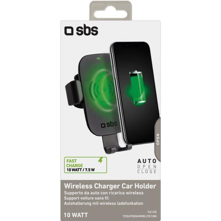 Tootefoto - SBS TESUPGRAVWIRLITE10W hoidja Passiivne hoidja Mobiiltelefon/nutitelefon Must