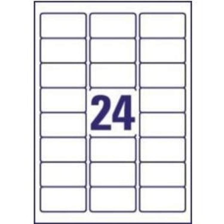 Tootefoto - Avery - Adressetiketten - wei - 63,5 x 33,9 mm 2400 Etikett(en) (100 Bogen x 24) (J8159-100.FR)