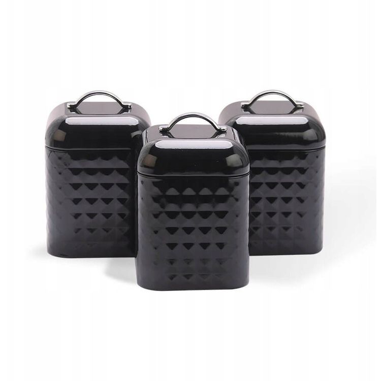 Tootefoto - Maestro Metallist k gikonteinerite komplekt, 3 tk, must MAESTRO MR-1676-3S-BLACK