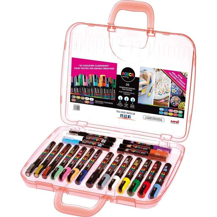 Tootefoto - POSCA Marker UNI Malkoffer Klassik 20er Set