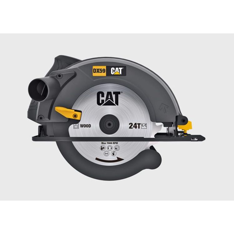 Tootefoto - CAT DX59 kantav elektrisaag 18,5 cm Must 5800 RPM 1400 W