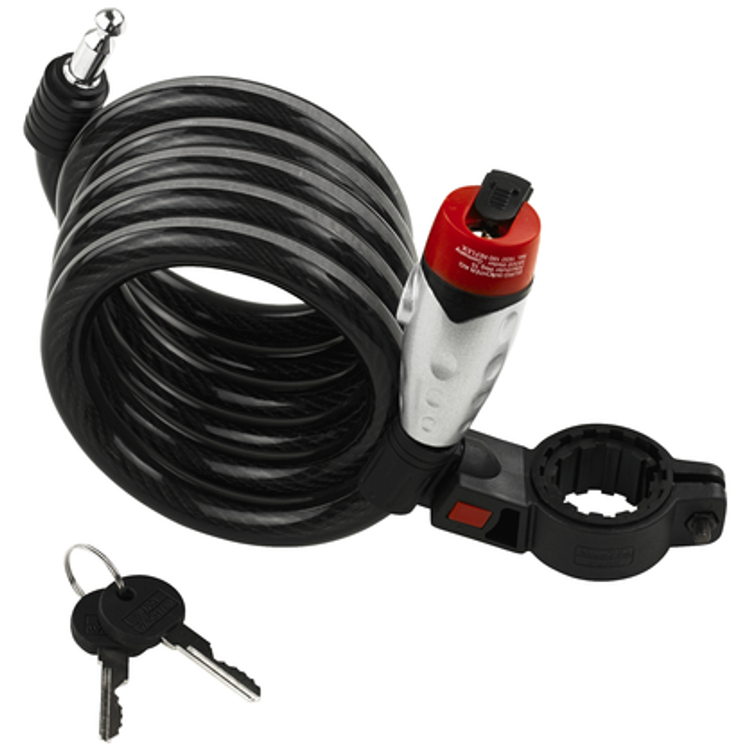 Tootefoto - BURG-W CHTER 1650 180 REFLEX jalgratta ja mootoratta lukk Must, Sinine, H be 1800 mm Trosslukk