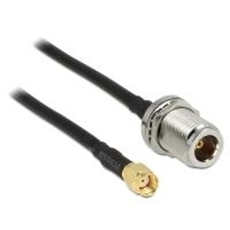 Tootefoto - DeLOCK 88845 koaksiaalkaabel 1,5 m Must