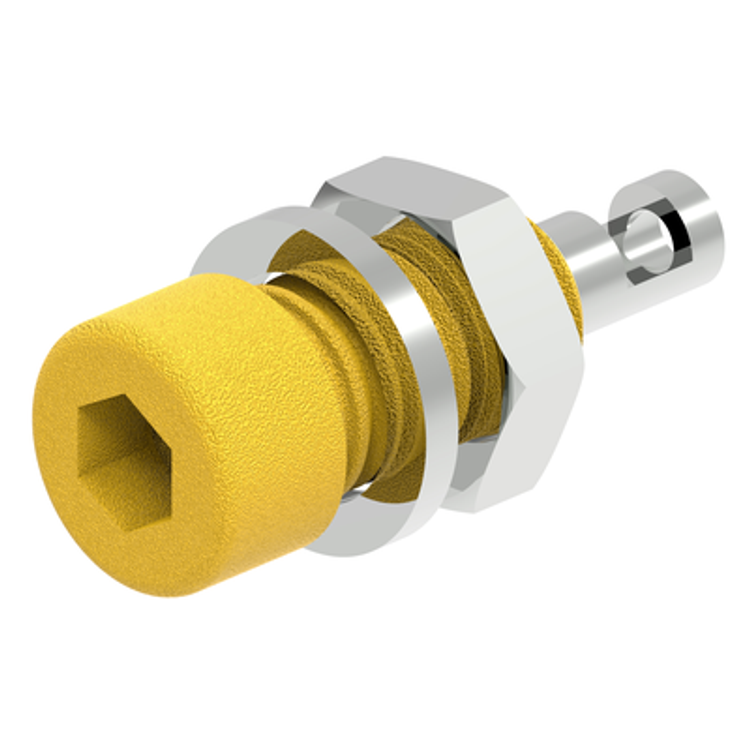 Tootefoto - Electro Pjp 224-M5-C-Cd1-J Jack Socket Pin Diameter: 2 Mm Yellow 1 Pc(S)
