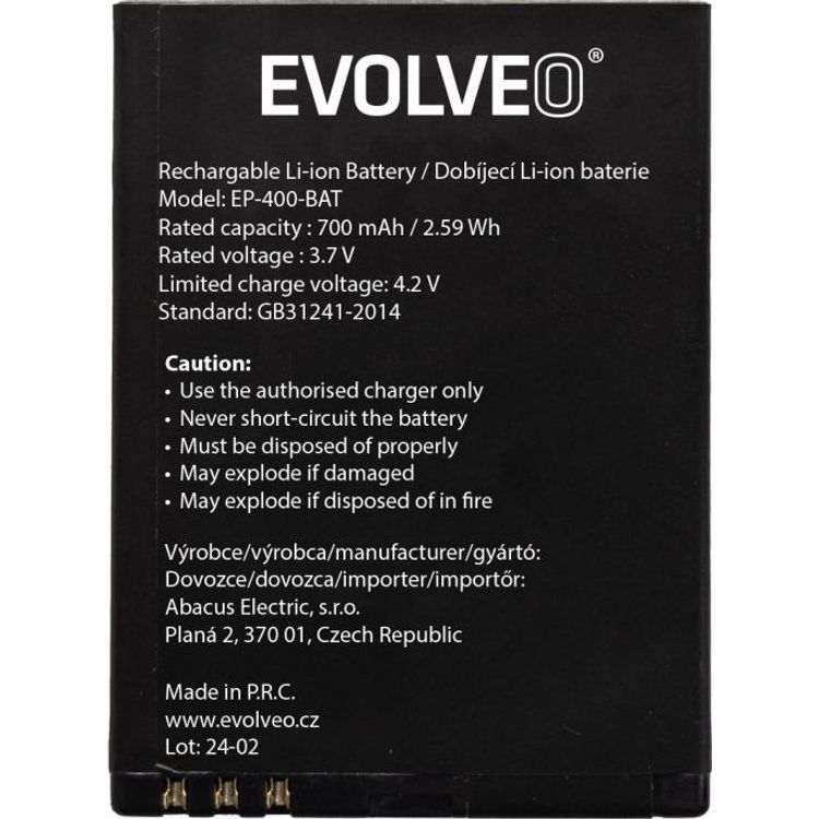 Tootefoto - Aku Evolveo EVOLVEO originaalakud 700 mAh pro EasyPhone ID