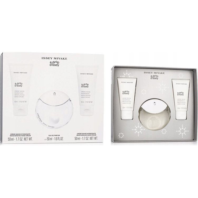 Tootefoto - Issey Miyake Xmas 2023 komplekt Issey Miyake: A Drop d'Issey, niisutav, k tekreem, 2 tk, 50 ml + A Drop d'Issey, parf mvesi, naistele, 50 ml naistele