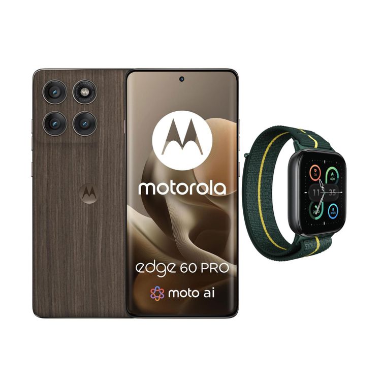 Tootefoto - Motorola edge 60 pro 5G 12/512GB Walnut 120Hz + watch fit