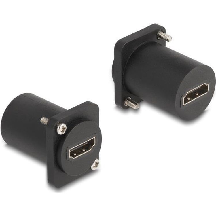 Tootefoto - Delock D-Typ Modul HDMI 8K 60Hz Buchse zu Buchse mit Schrauben schwarz (88109)
