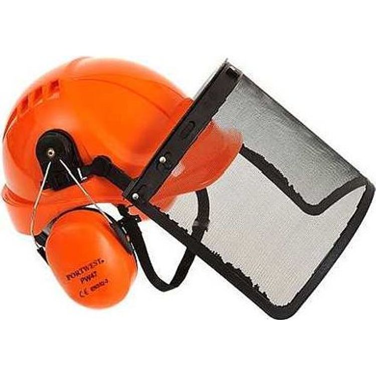Tootefoto - Portwest PW98 - Complete head protection kit for chainsaws.
