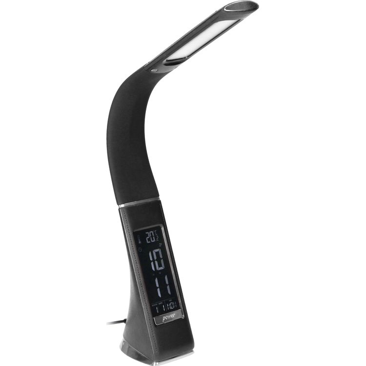 Tootefoto - Orno DOLOMIT LED 5W laualamp, ratuskellaga laualamp, 400lm, 4000K, must