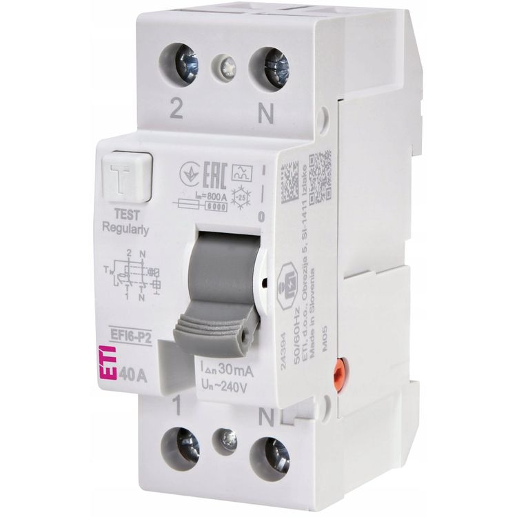 Tootefoto - RELAY CURR LEAK 2P 40 A 30 MA EFI6-P2 A