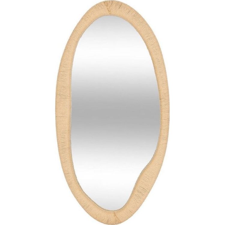 Tootefoto - Ovaalne kootud seinapeegel 114x58 cm