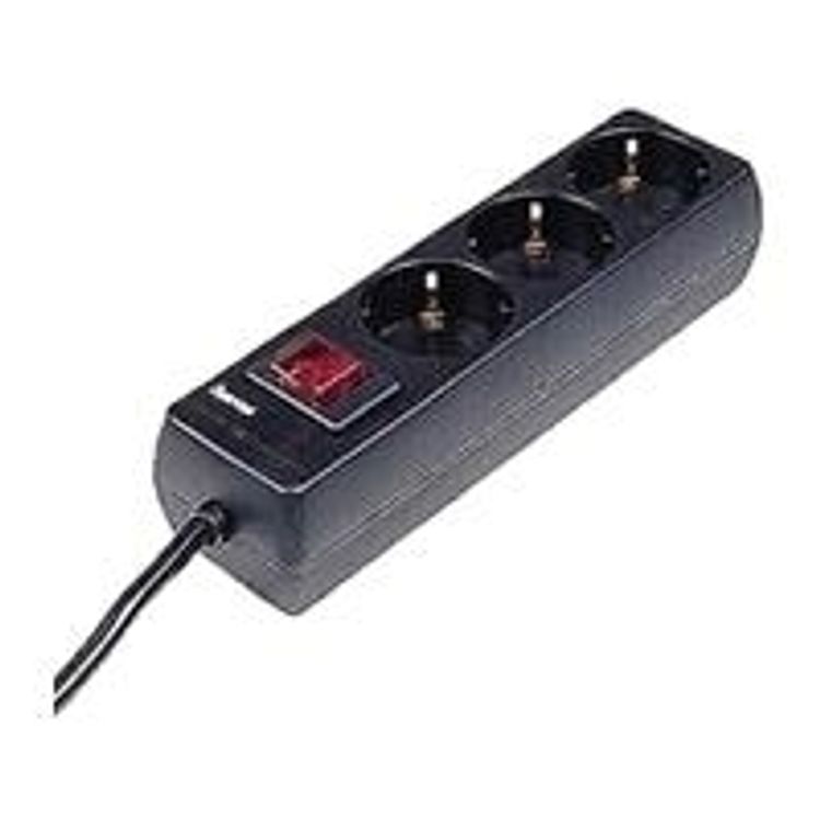 Tootefoto - Hama 00030392 liigpinge kaitsevahend Must 3 vahelduvvoolu kontakt 230 V 1,4 m