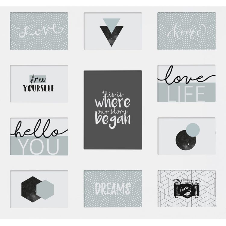 Tootefoto - Atmosf riraam Fotoraamid, kollaa , 11 elementi, valge, Atmosphera