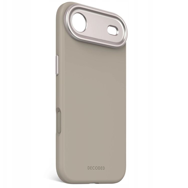 Tootefoto - Dekodeeritud antimikroobne silikoonist tagantkatte - silikoonkaitse korpus iPhone'i hu jaoks, mis hildub Magsafe pehme taupega