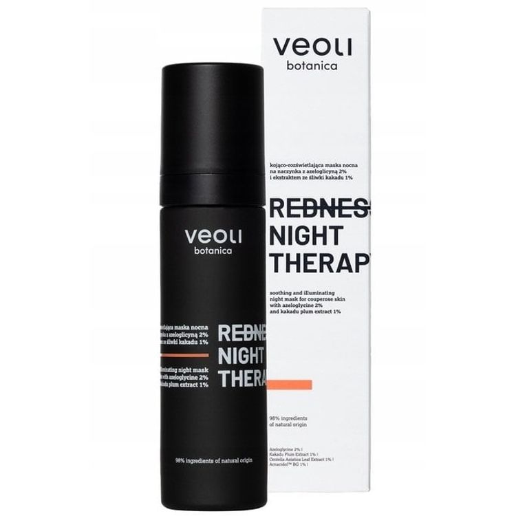 Tootefoto - VEOLI BOTANICA Redness Night Therapy rahustav ja valgustav mask kapillaaridele 50ml