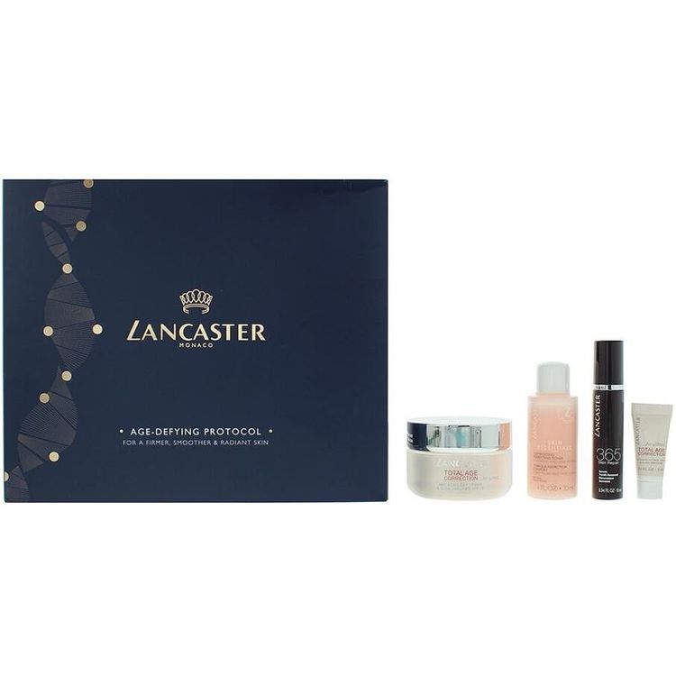 Tootefoto - Lancaster Set Skin Essentials, niisutus, puhastav tooner, 30 ml + kogu vanuse korrigeerimine, vananemisvastane, p evane, kreem, n ole, 15 SPF, 50 ml + kogu vanuse korrigeerimine, h