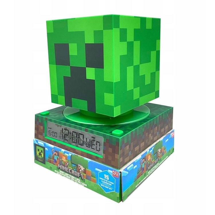 Tootefoto - Lamp lamp koos ratuskellaga kuup ev ratuskell LCD ekraan Minecraft / Min3020