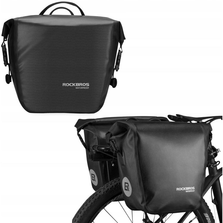 Tootefoto - Rockbros AS-003-1BK jalgrattakott, veekindel, larihmaga, paigaldus ees/taga, 10-14l - must