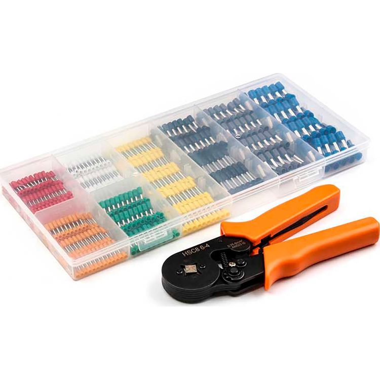 Tootefoto - LP Crimper komplekt isoleeritud kaabliotstega. E5936