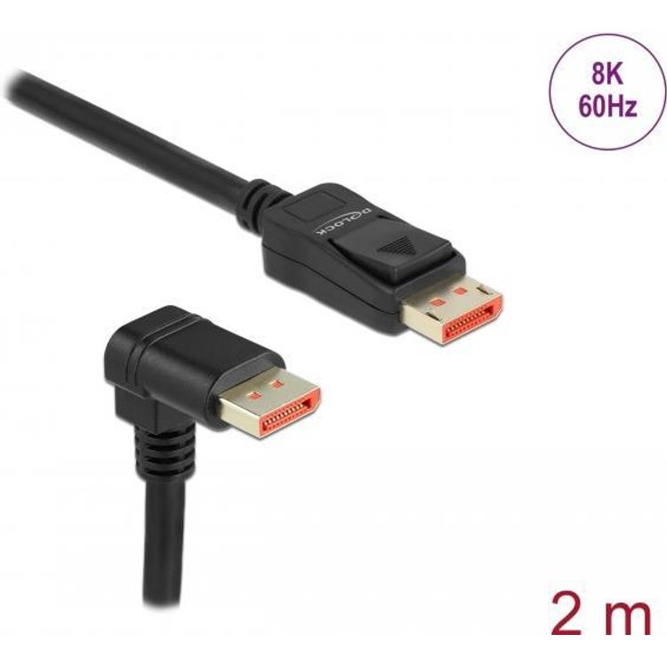Tootefoto - DeLOCK 87051 DisplayPort-kaabel 2 m Must