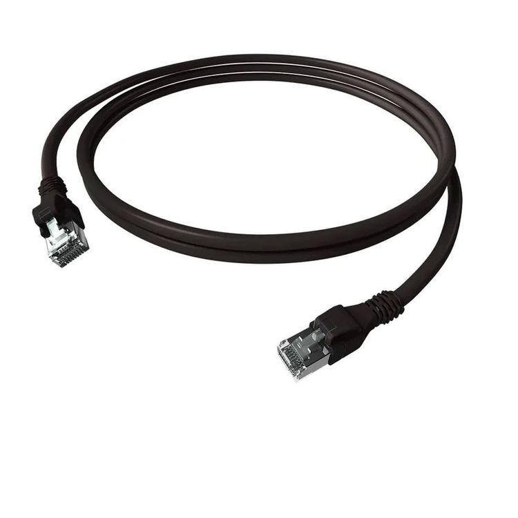 Tootefoto - EasyLan DualBoot PushPull Patch Cable Cat.6A (klass EA), S/FTP, RJ45 / RJ45, must, 10 m
