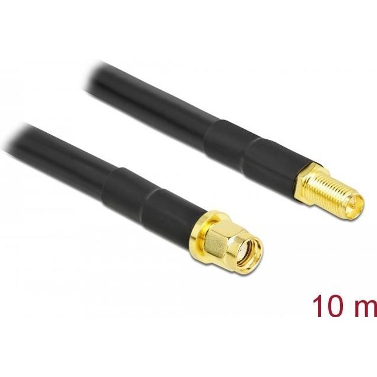 Tootefoto - DeLOCK 90446 koaksiaalkaabel LMR300 10 m RP-SMA Must