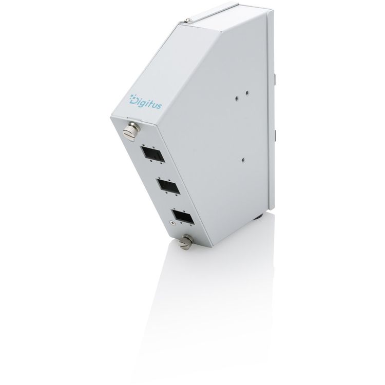 Tootefoto - DIGITUS LWL Hutschienen 6 SC SX/LC DX abgewinkelt grau