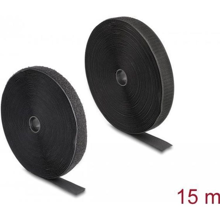 Tootefoto - DeLOCK 20851 konksuga ja aasaga kinnitus Nailon, Pol ester Must