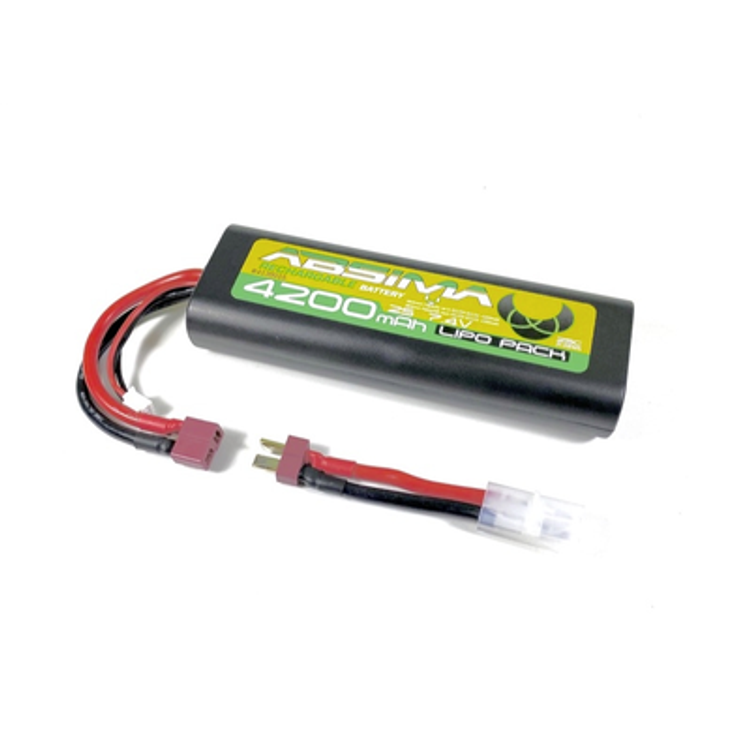 Tootefoto - Absima Scale Model Battery Pack (Lipo) 7.4 V 4500 Mah 25 C Hard Case T Plug