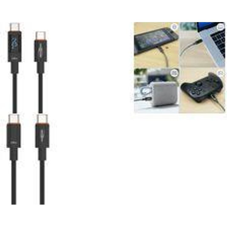 Tootefoto - ANSMANN Daten- & Ladekabel mit Display, USB-C - USB-C, 2,0 m USB-C Stecker - USB-C Stecker, mit LED-Display f r - 1 St ck (1700-0171)