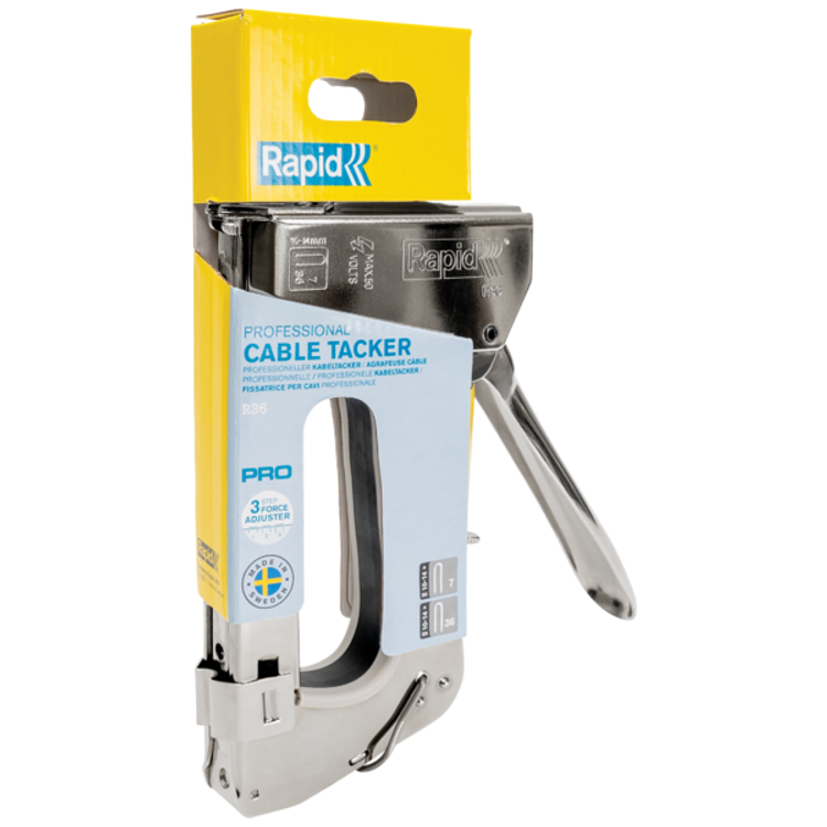 Tootefoto - Klambrip stol R36E juhtmetele Nr 7 ja 36 klamber PRO, Rapid